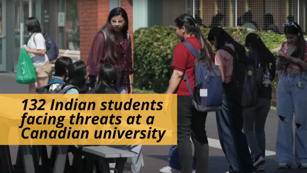 It's hard for 132 Indian students at a Canadian university to get feedback on their school work because they're facing threats of being blocked and encountering impolite behavior